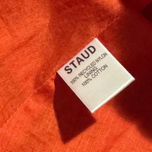 STAUD Bow Puff-Sleeve Mini Dress NWT - Picture 5 of 11